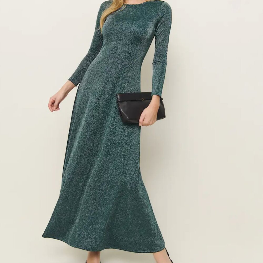 Reformation Kori Knit Dress Blue - Size XL - New with tags